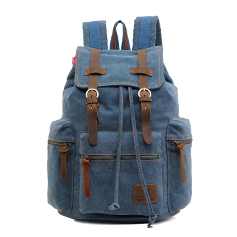 Mochila de Lona Vintage para Viajes