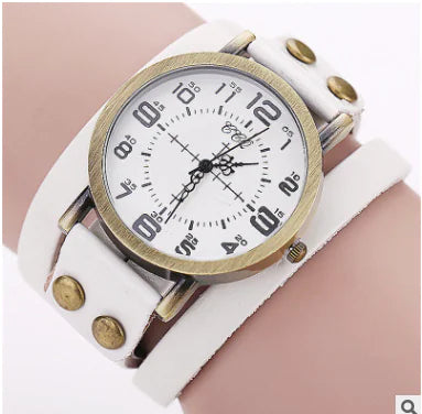 Reloj de Cuarzo de Cuero Vintage