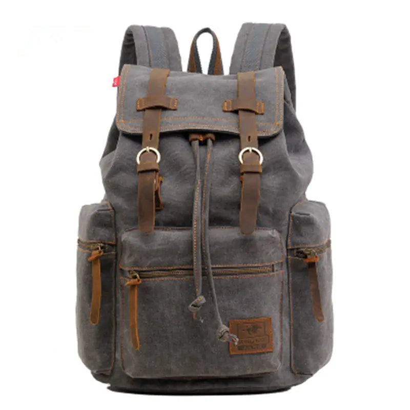 Mochila de Lona Vintage para Viajes