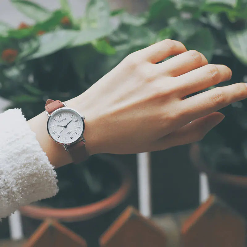 Reloj de Cuarzo Sencillo Vintage para Mujer