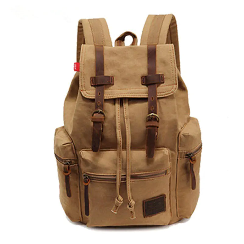 Mochila de Lona Vintage para Viajes